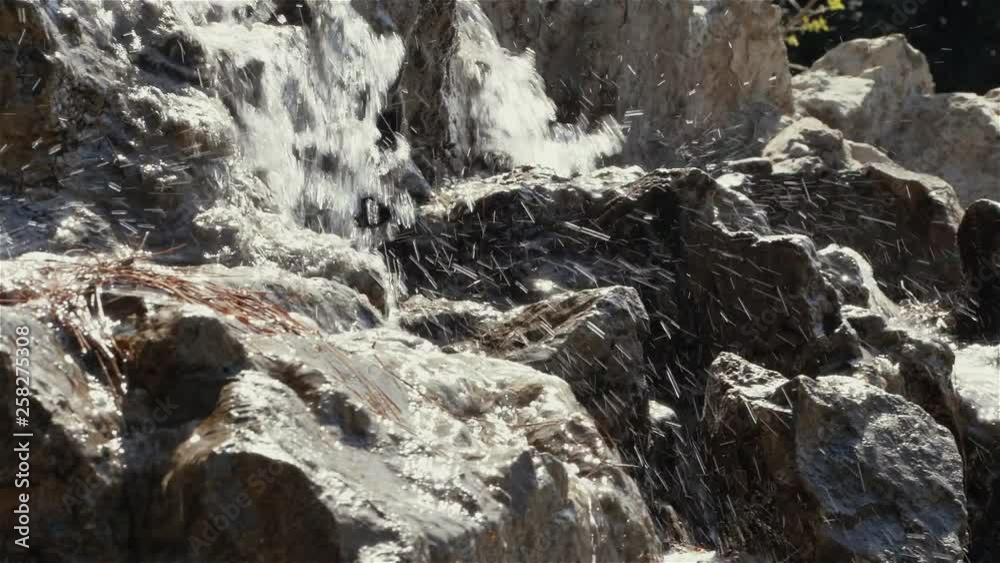 Video of a small waterfall in slow motion (120fps) Video of a small waterfall in slow motion (120fps)