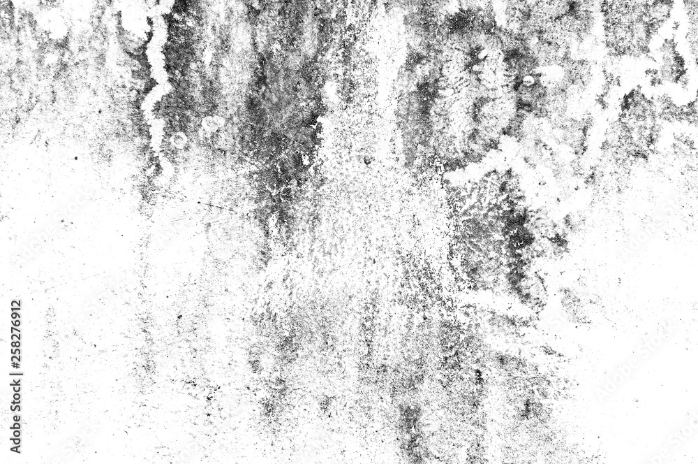 Texture black and white abstract grunge style. Vintage abstract texture of old surface. Pattern and texture of cracks, scratches and chip.