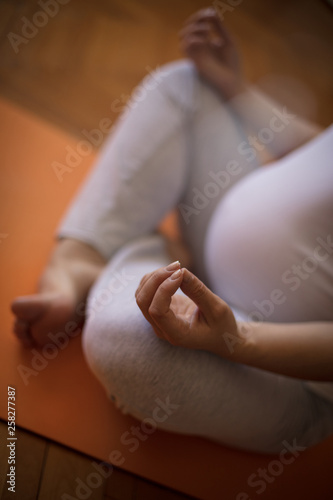 Meditating on maternity.