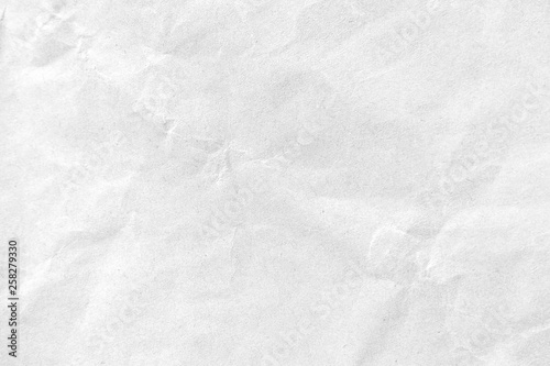 White crumpled paper texture background. Close-up.