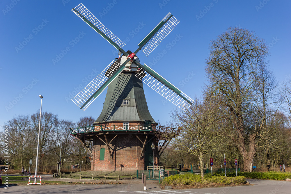 Obraz premium Historic windmill in the center of Wilhelmshaven, Germany