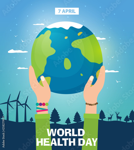 World Health Day Poster Or Banner Background