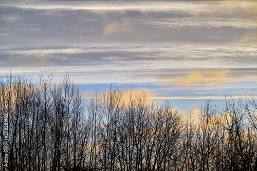 landscape with lake and sky