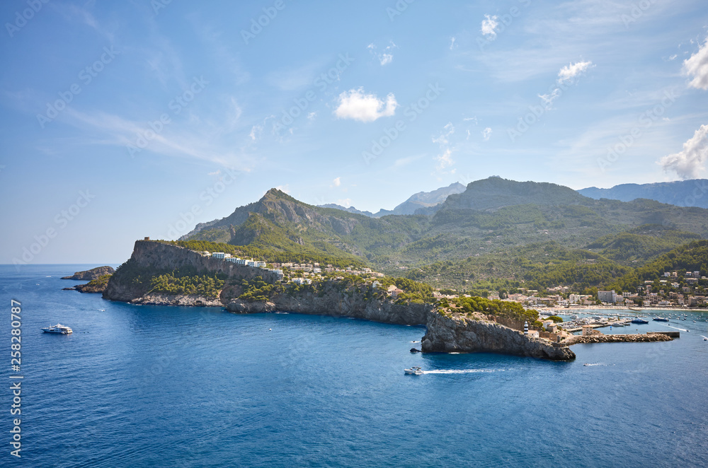 Cape by the Port de Soller, Mallorca, Spain. Cape by the Port de Soller, Mallorca, Spain.