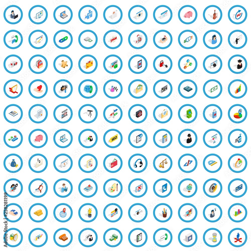 100 obligation icons set in isometric 3d style for any design vector illustration 100 obligation icons set in isometric 3d style for any design vector illustration