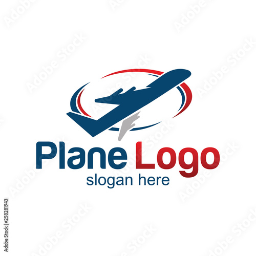 travel plane logo design