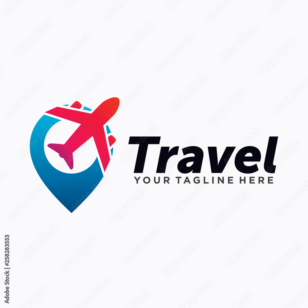 travel plane logo design travel plane logo design