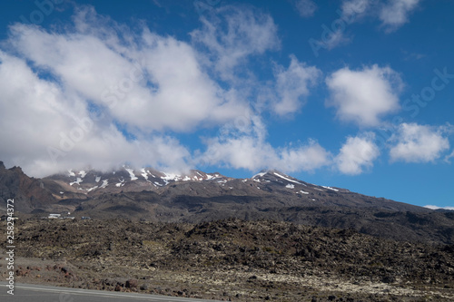 View of Amazing mountains of New Zealand