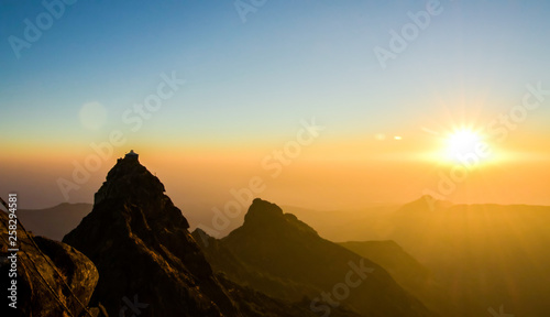 sunrise on the mountain