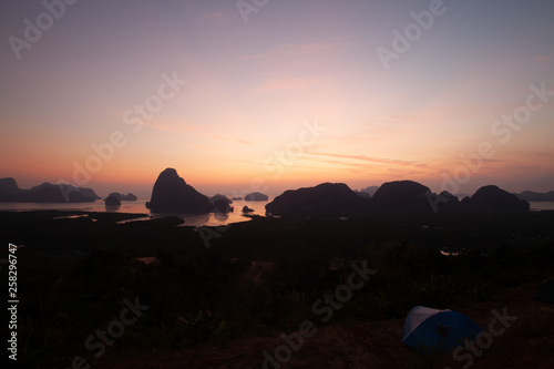 Sametnangshe landmark of Phangnga province at the south of Thailang