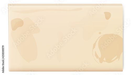 Blank template of a retro newspaper. Folded cover page of a news magazine.