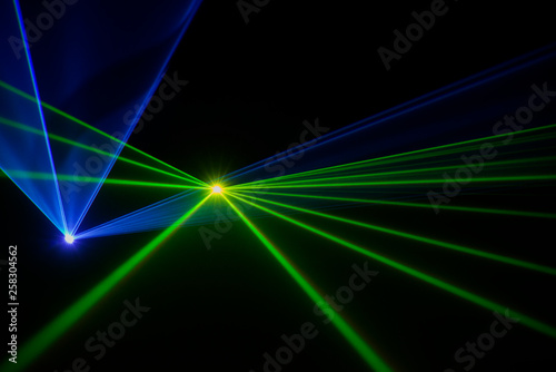 Stage lights with laser