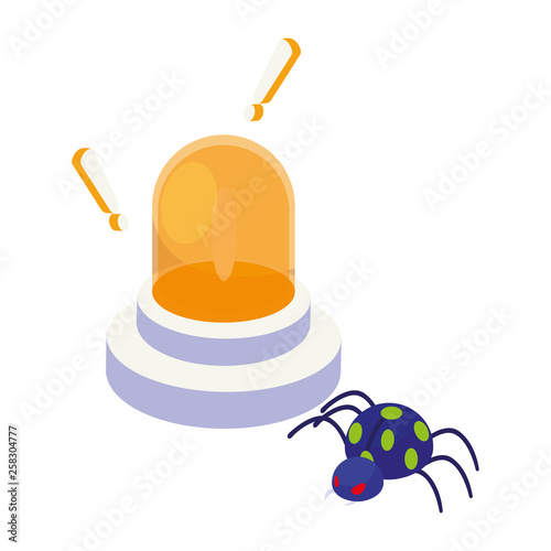 emergency light with bug atack