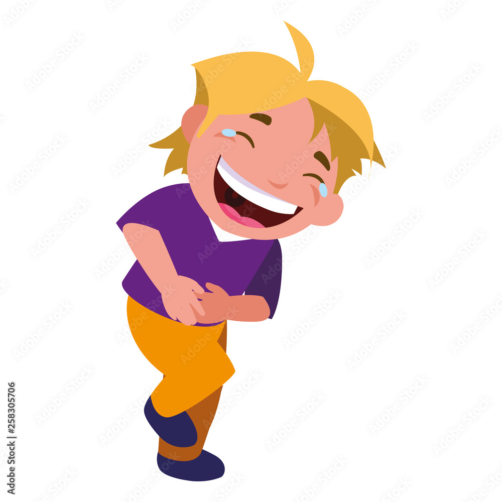 Obraz premium happy little boy character