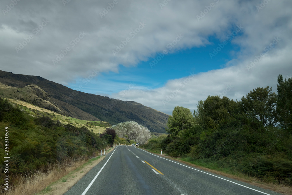 View of Amazing mountains of New Zealand View of Amazing mountains of New Zealand