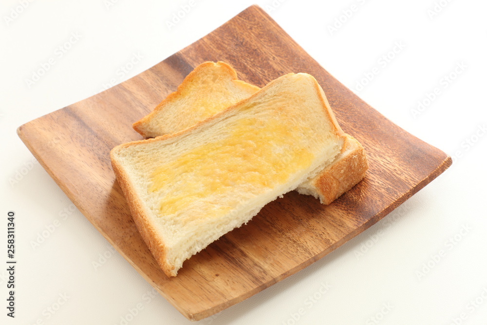 Buteer toast for breakfast image