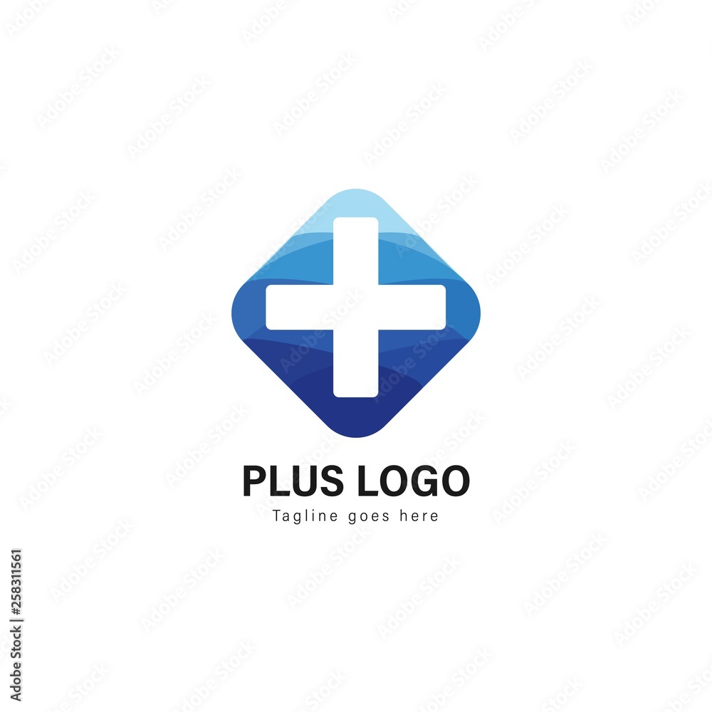 Obraz premium Medic logo template design. Medic logo with modern frame vector design