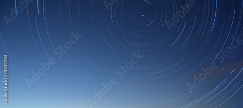 Rotation of the stars around the pole star photo