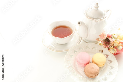 Homemade macaroon for elegant confectionery image