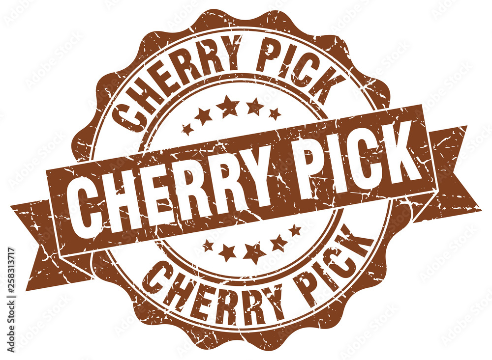 cherry pick stamp. sign. seal