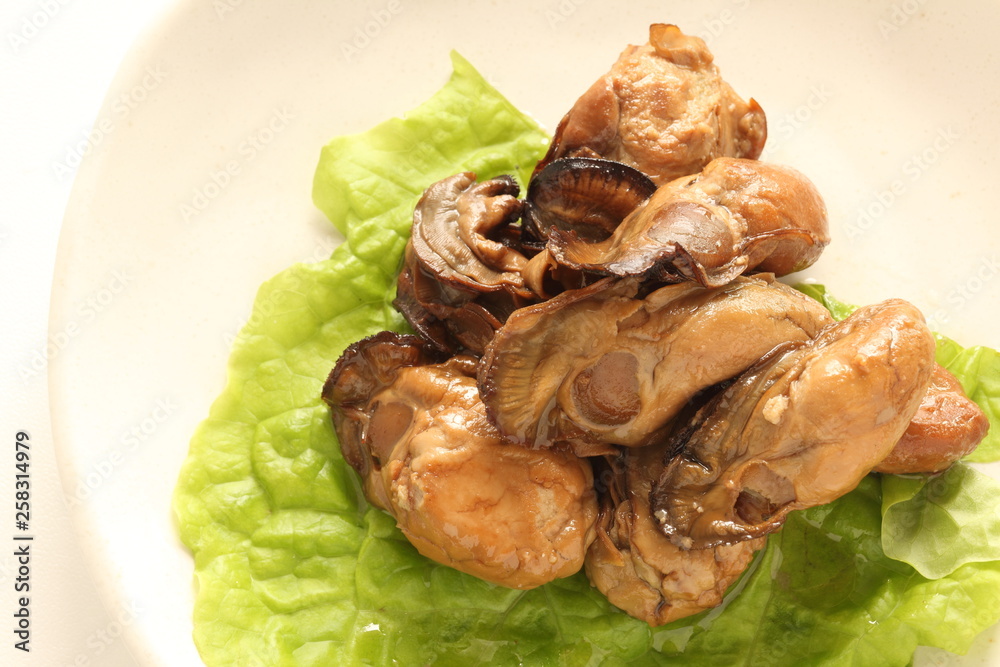 Smoked oyster for gourmet appetizer image Smoked oyster for gourmet appetizer image