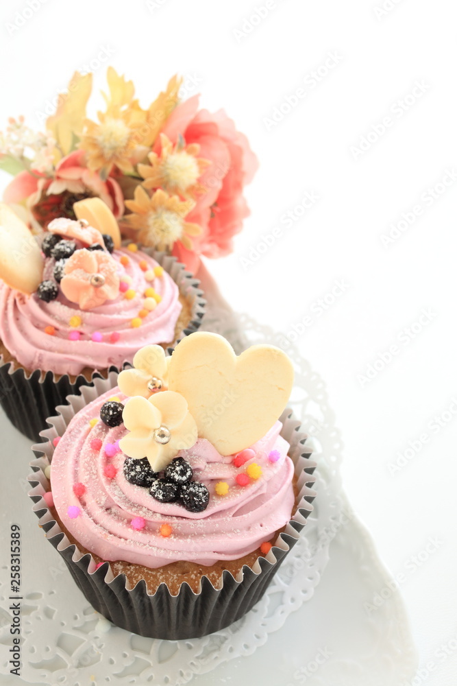 Blueberry cup cake for gourmet dessert image Blueberry cup cake for gourmet dessert image