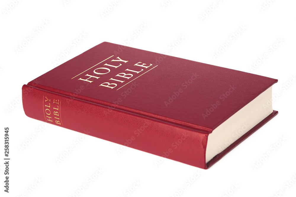 Holy Bible book, isolated on white Holy Bible book, isolated on white