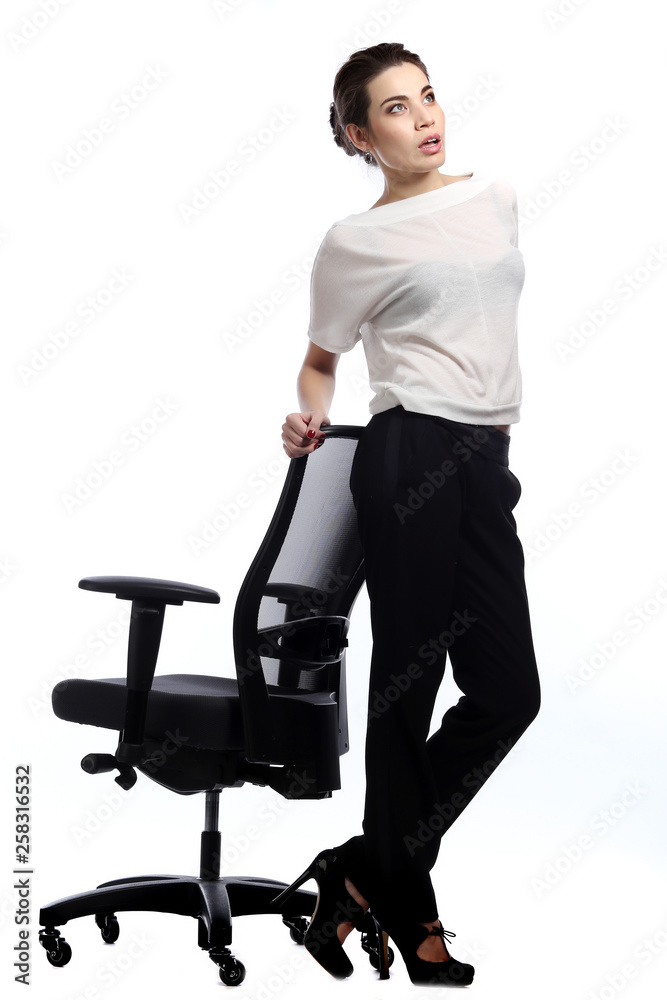 beautiful brunette in business style beautiful brunette in business style