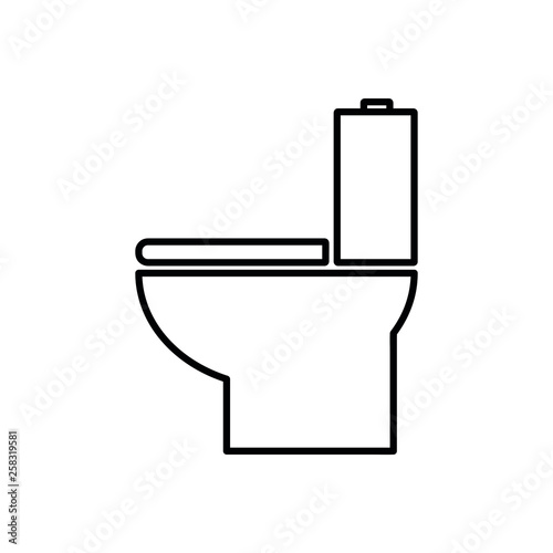 Vector icon toilet