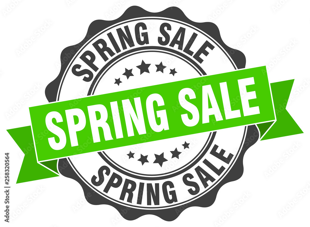 Obraz premium spring sale stamp. sign. seal