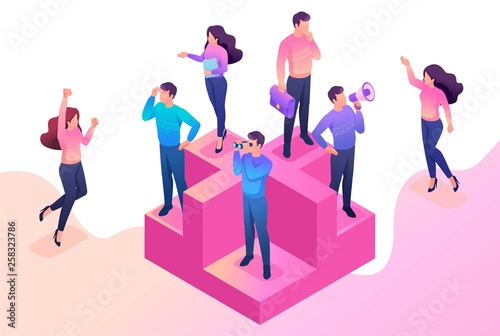Isometric Join Our Team, We Need Professionals