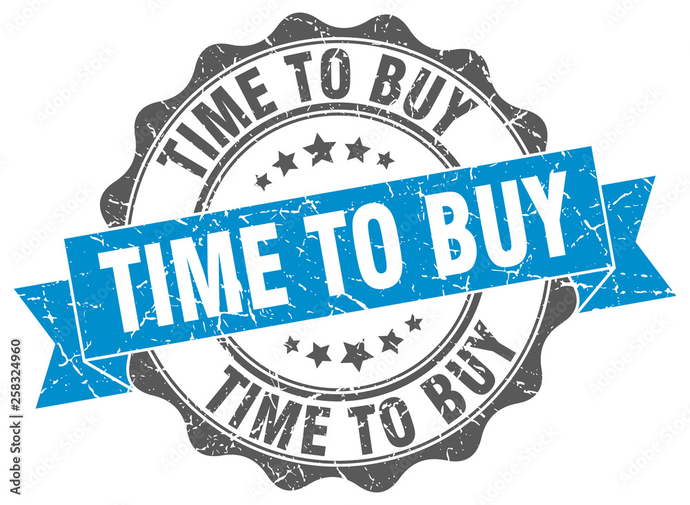 Fototapeta premium time to buy stamp. sign. seal