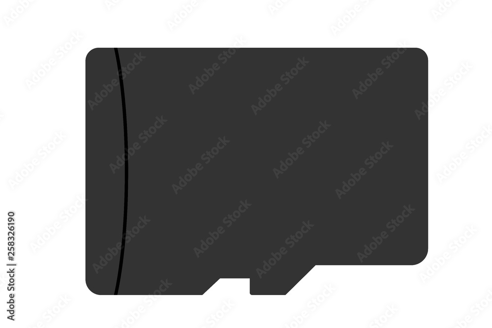 microSD Card isolated on white background. Secure Digital Memory card, flash card or memory cartridge is flash memory data storage device. illustration. Blank, mockup microSD Card isolated on white background. Secure Digital Memory card, flash card or memory cartridge is flash memory data storage device. illustration. Blank, mockup