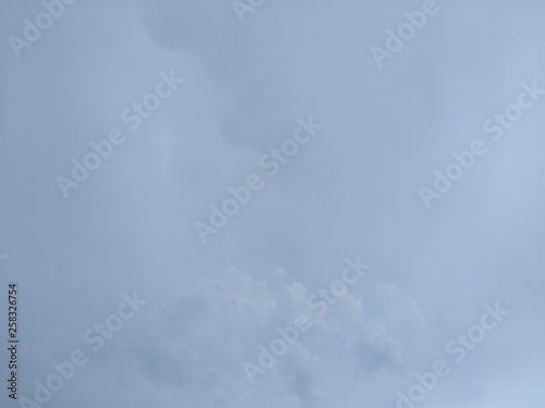 White soft cloud texture on blue sky background