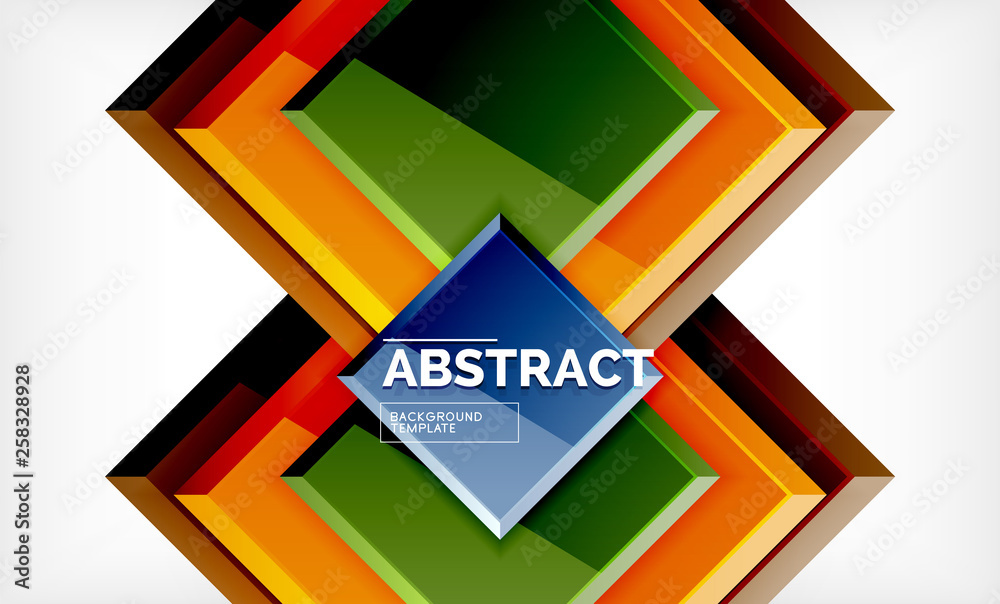 Geometric abstract background, modern square design Geometric abstract background, modern square design