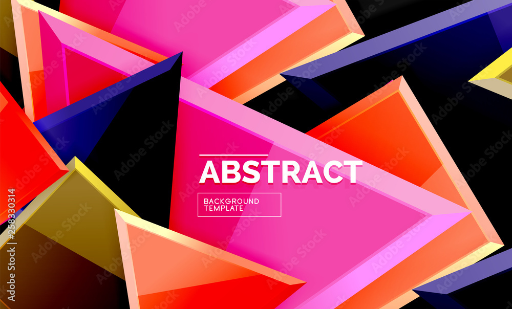 Glossy squares and triangles geometric backgrounds Glossy squares and triangles geometric backgrounds