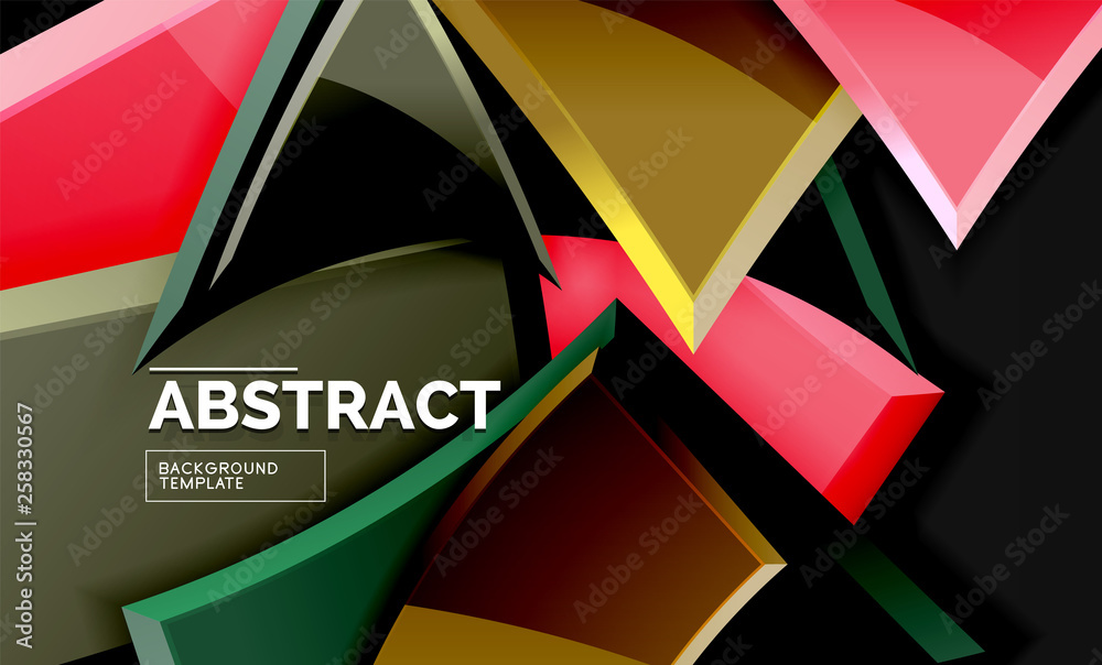 Glossy squares and triangles geometric backgrounds Glossy squares and triangles geometric backgrounds