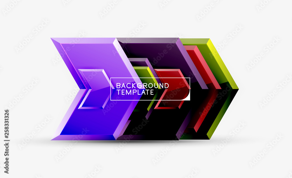 Shiny glossy arrows background, clean modern geometric design, futuristic composition Shiny glossy arrows background, clean modern geometric design, futuristic composition