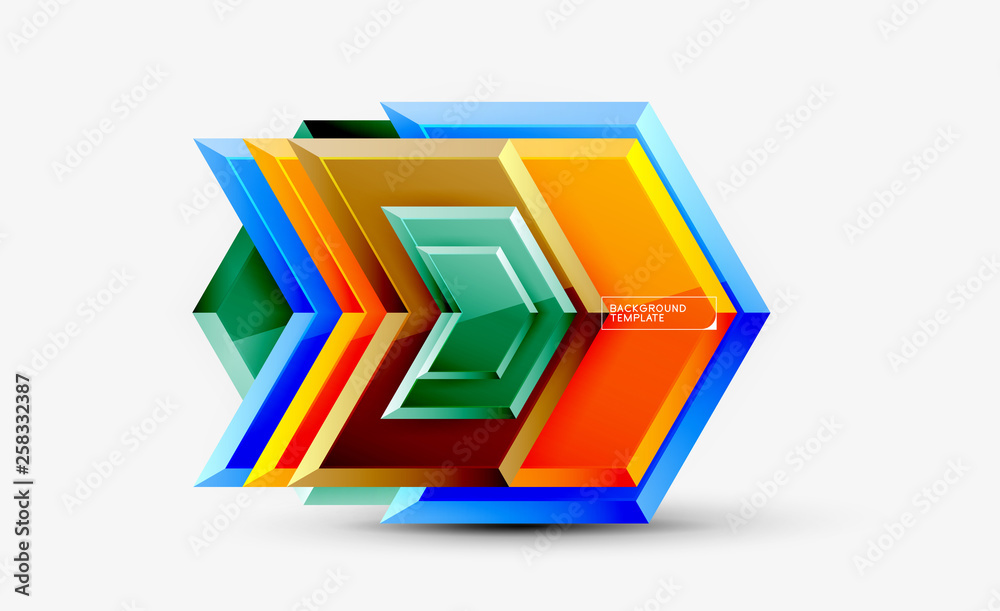 Techno arrow background, template design