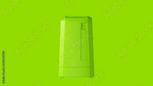 Lime Green Office Air Conditioner 3d illustration 3d render