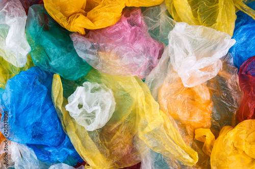Plastic bags texture