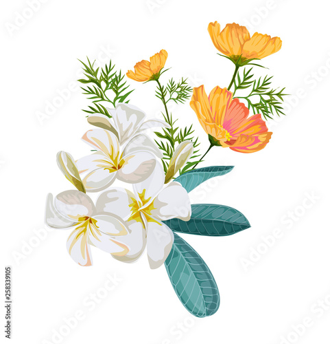 Flower bouquet vector illustration