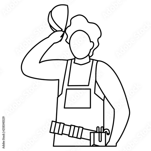 industrial worker avatar character
