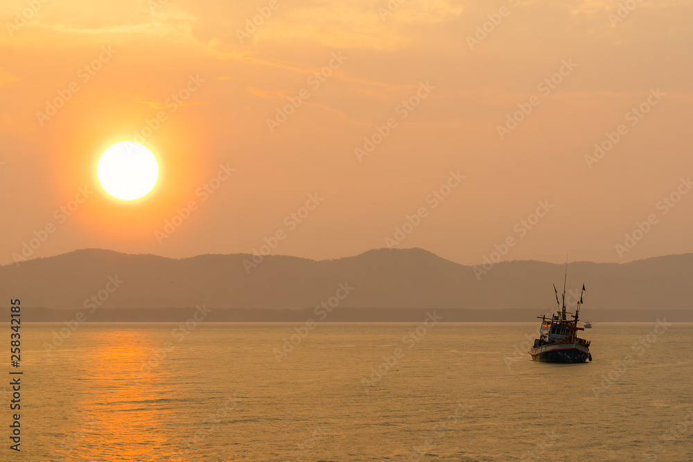 Fishing Boat at Sunrise Fishing Boat at Sunrise