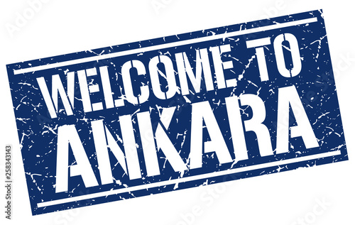 welcome to Ankara stamp