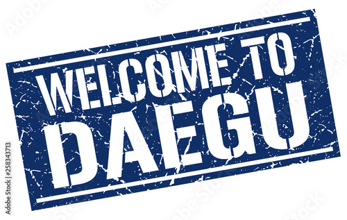 welcome to Daegu stamp