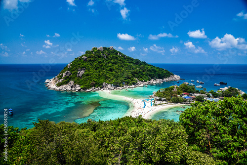 Nang Yuan Island off the coast of Koh Tao Island in Thailand