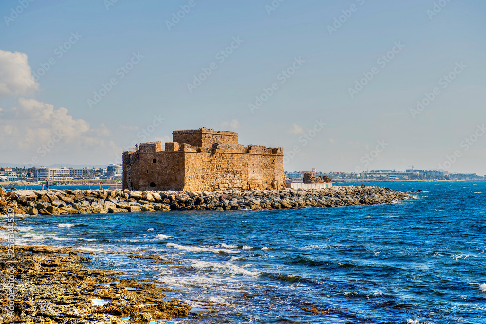 Cyprus and its vicinities, the ancient castle on the island Paphos