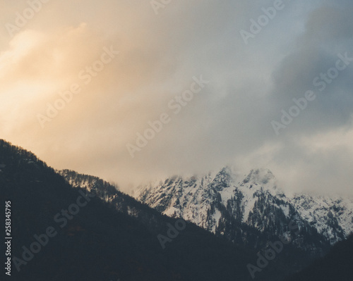 Landscape view of large mountain in the Alps © JacobMartin