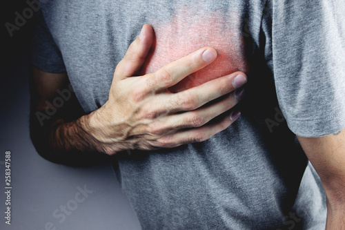 Canvas-taulu the young man has heart pains